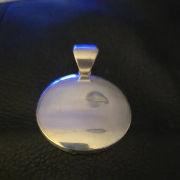 Silpada 925 Plain Wavy Silver Pendant - Picture 1 of 4